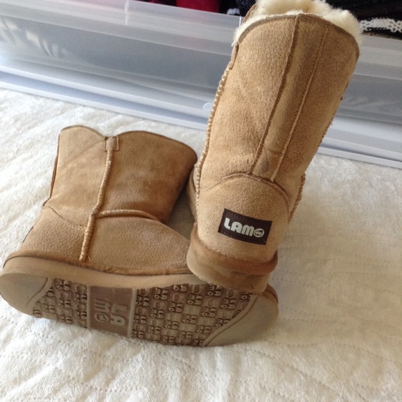 LAM TAN SHEEP LEATHER BOOTIES 6.5/7 - Picture 5 of 8